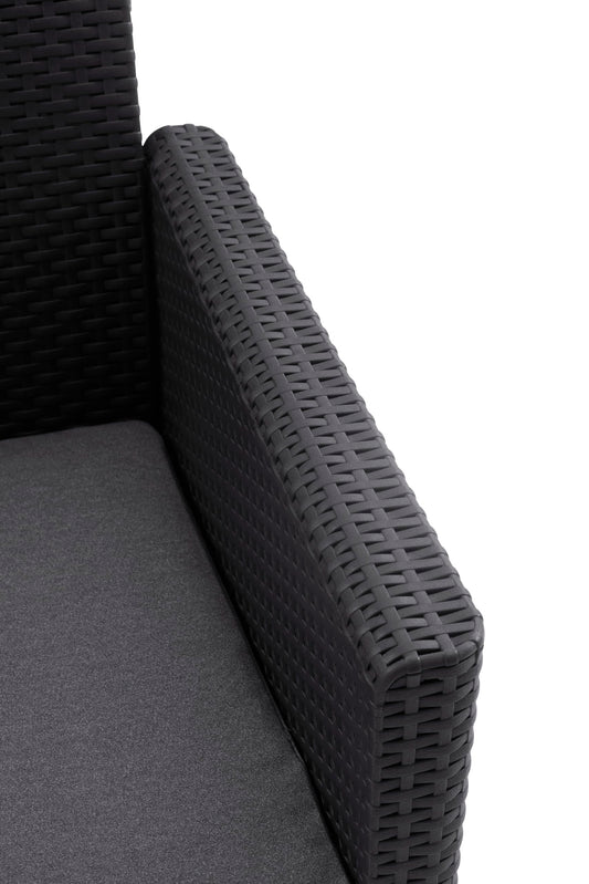 Nora Gartenmöbel Set, Lounge Set Grau für 4 Personen